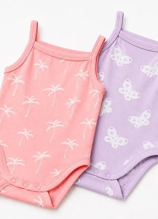 Боді на бретелях для дівчинки c&a 🌸🦋 2