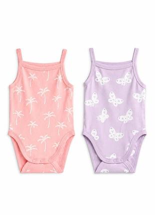 Боді на бретелях для дівчинки c&a 🌸🦋