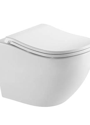 Унитаз подвесной эргономичный koer tt-0101-t3 520x360x360mm система смыва tornado 3.0 (kr5615)