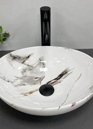 Умывальник (раковина) vbi parma carrara glossy накладной