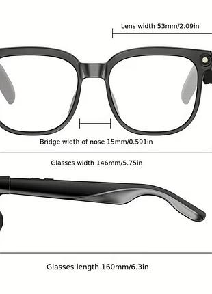 Peje ai smart glasses 1080p з камерою 8 мп, bluetooth та фотохромними лінзами