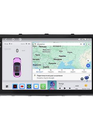 Штатна магнітола lesko для volkswagen caravelle t6 рестайлінг 2019-н.в. екран 9" 4/64 qled carplay 4g wi-fi gps 360 prime