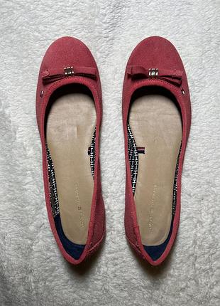 Балетки tommy hilfiger 40 розмір, замшеві, рожеві
