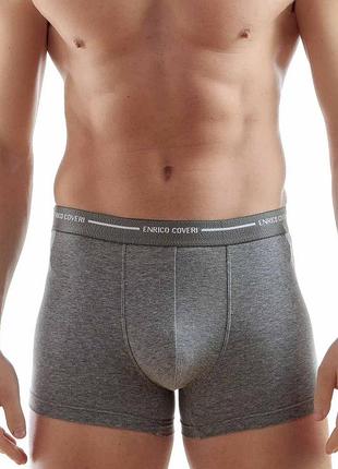 Трусы боксеры enrico coveri eb1000 xl, серый