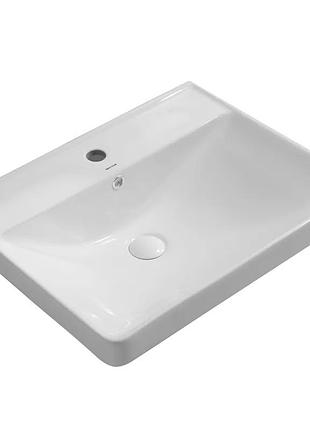 Раковина мебельная mixxus premium style-1501 600х480х190mm с отверстием под смеситель и переливом (