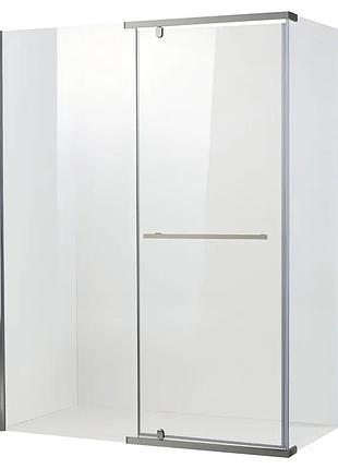 Душова кабіна без піддону koer sr sc01-120x80x200-tr-01 прозоре скло easy clean 8мм, хром