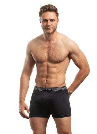 Подовжені труси боксери jolidon n281bl чорний, 5xl