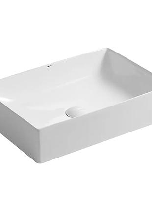 Раковина накладная mixxus premium quadro-0104 500х350х120mm (mp6515)
