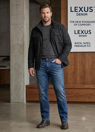 Батал! мужские джинсы батал lexus denim, р. 60-62 (w44 l34)