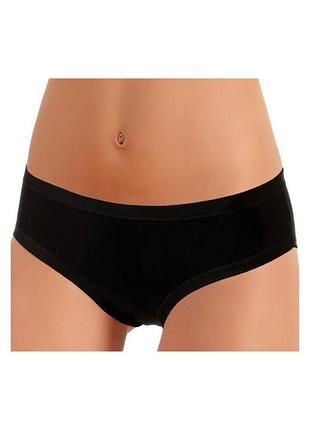 Женские трусы слипы модал / хлопок jadea 509 черный, xxl