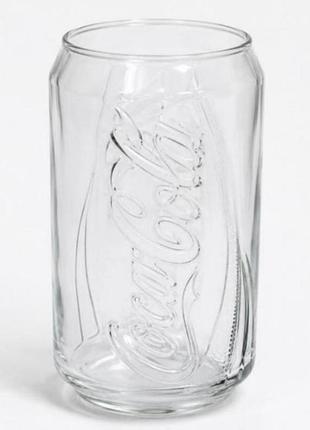 Склянка coca-cola, нова, прозоре скло