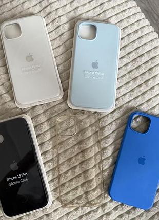 Лот чохлів на айфон 15 плюс iphone 15 plus та два захисних скла