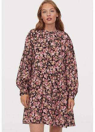 Легенька сукня в квітковий принт h&m l