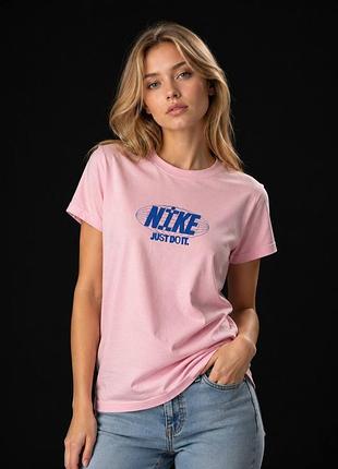 Жіноча футболка nike just do it оригінал спортивна базова женская футболка nike just do it оригинал спортивная базовая