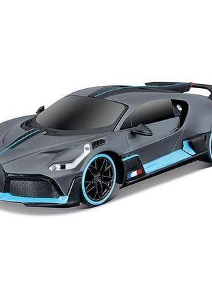 Автомодель maisto bugatti divo зі світлом і звуком 1:24 (81730 dark grey)