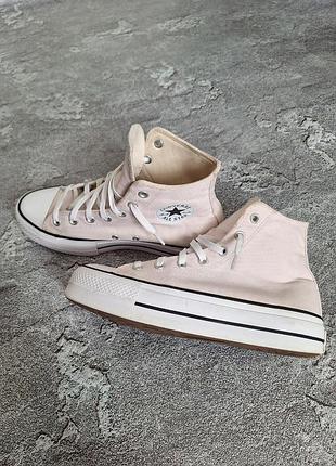 Рожеві високі кеди converse chuck taylor all star lift hi wmn (w40 / 25.5 см)