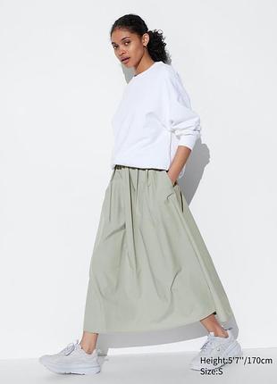 Uniqlo, обʼємна довга спідниця з кишенями, р.s