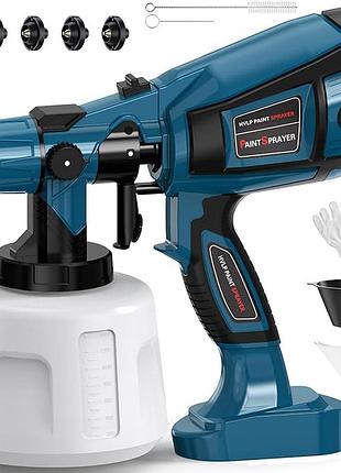 Електричний фарбопульт electric spray gun cn-6000 professional (900 мл), мережевий ручний фарборозпилювач для дому, авто та ремонт