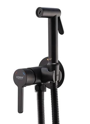 Смеситель для гигиенического душа koer kb-23029-05 цвет черный (kr5493)