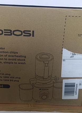 Шнекова соковижималка aobosi js2304 (slow juicer)