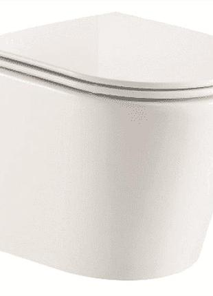 Унитаз подвесной mixxus premium bevel-0301-r 515x355x365mm, система смыва rimless (mp6470)