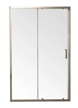 Дверь в нишу раздвижная mixxus premium diverse sd01-100x185-tr chrome прозрачное стекло 5мм