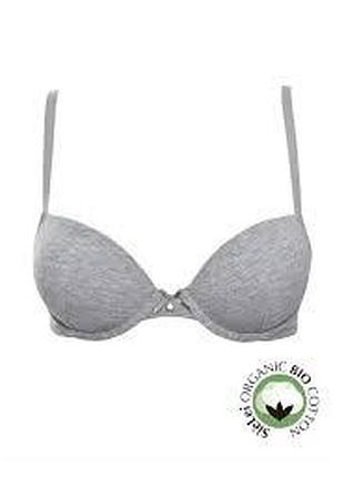 Бюстгальтер хлопковый с push up sielei 1444 серый, 2 (75b)