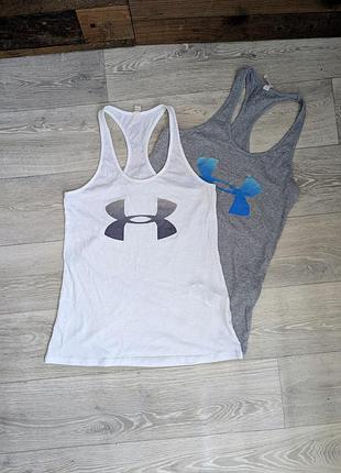 Спортивна майка under armour класна біла майка оригінал
