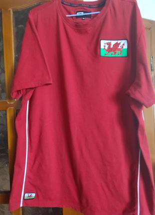 Футболка wales cymru wales, xxl, оригинальный дизайн вельс с вышитым флагом уэльса и знаменитым красным драконом. приятный материал: (cotton 💯).