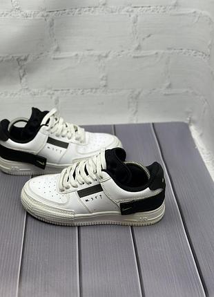 Жіночі шкіряні кросівки nike air force 1 type