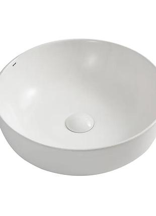 Раковина накладная mixxus premium ellipse-0101 415х415х135mm (mp6531)