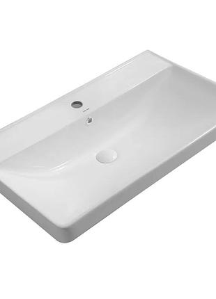 Раковина мебельная mixxus premium style-1503 800х480х190mm с отверстием под смеситель и переливом (