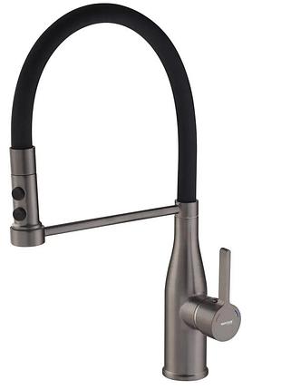 Смеситель для кухни mixxus premium summer 017 graphite refl.black (mi6962)