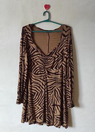 Сукня yours limited collection в принт зебра, розмір 48 / xl-xxl (uk 20) батал
