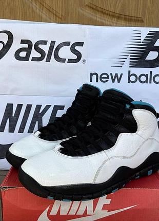 Кроссовки nike air jordan 10 retro powder баскетбольные кожаные