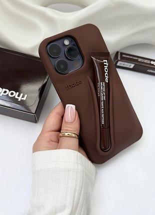 Rhode чохол espresso з блиском для губ rhode на iphone 14 pro max,11,13pro та інші