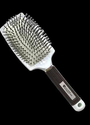 Гребінець-щітка salon professional 0088b масажна біла
