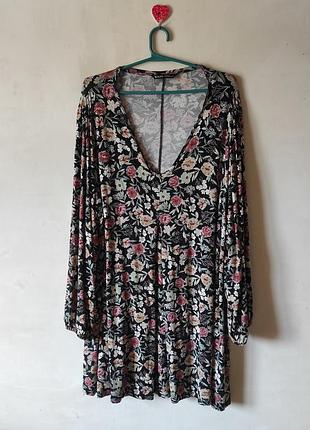 Сукня-туніка yours в квітковий принт, великий розмір батал eur 54-56 (3xl/4xl)