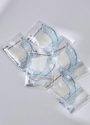 Abib mild acidic ph sheet mask aqua fit тканинна маска з гіалуроновою кислотою, 30 мл