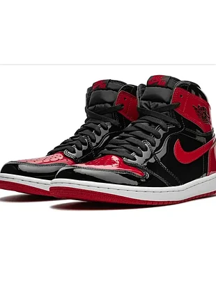 Кросівки nike air jordan 1 high og "patent bred"