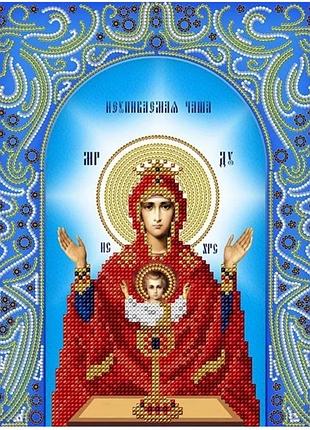 Схема для вишивання бісером ікони. божої матері неупиваема чаша.