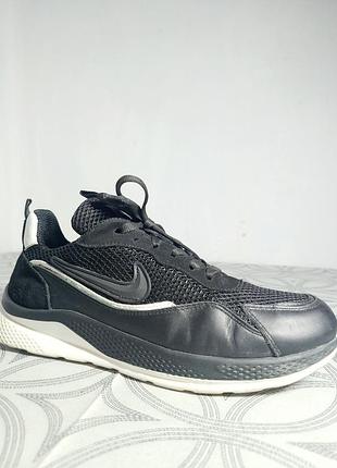 Чорно-білі кросівки чоловічі nike осінь-весна, повсякденні, сітчасті