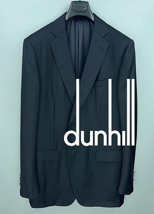 Dunhill st. james fit full canvas чоловічий блейзер піджак темно-синій navy розмір 56 xl / xxl у версії long на зріст від 185