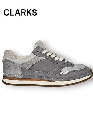Кроссовки clarks craftrun tor в расцветке light grey combi.