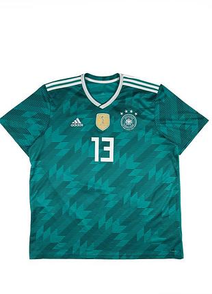 Футболка збірної німеччини adidas #13 müller 2018-19 виїздна xxl