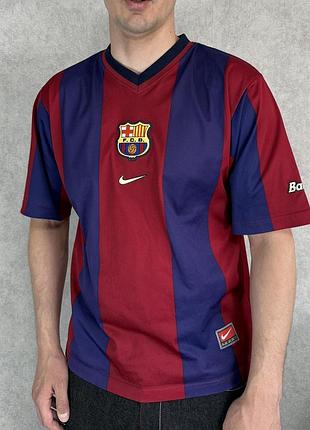 Вінтажна футболка nike barcelona 1998-99 домашня форма розмір m