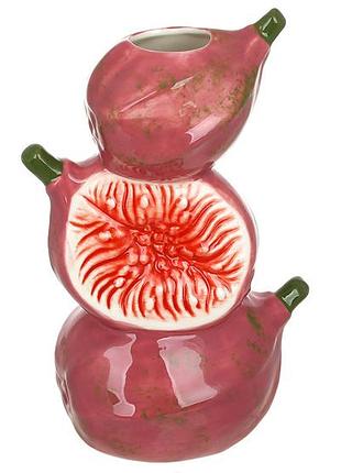 Ваза порцелянова figs 13.6*9*20см рожева