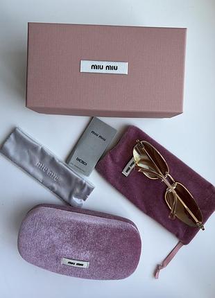 Трендові сонцезахисні окуляри miu miu (міу міу) жовті