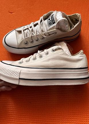 Конверси білі на платформі розмір 36 оригінал converse