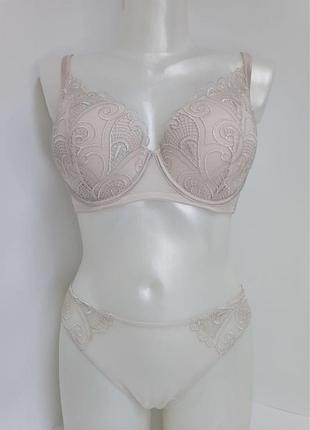 Комплект жіночої білизни lormar bro53920 пудровий, 80d
